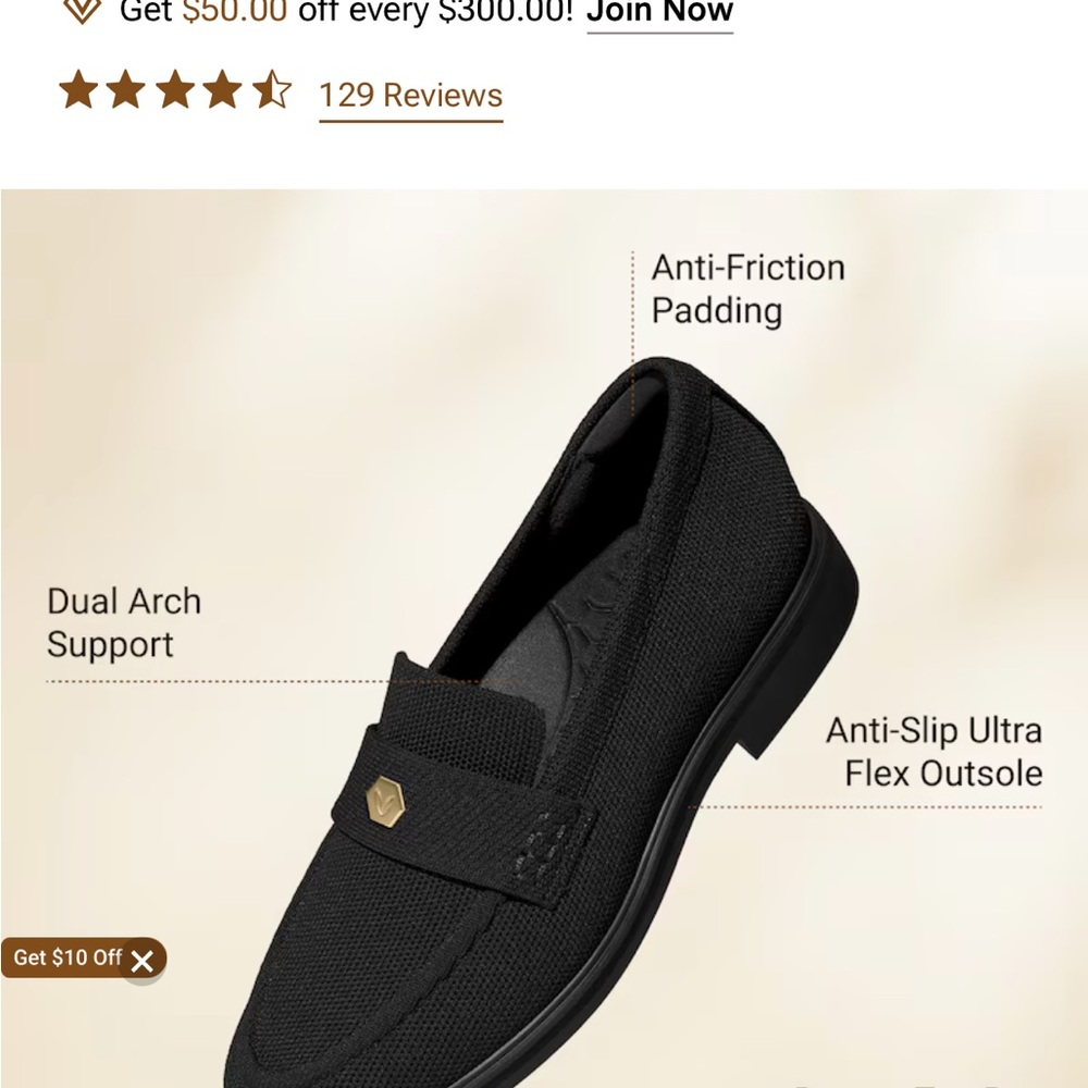 NEW VIVAIA Women's Black Loafers - Picture 6 of 6